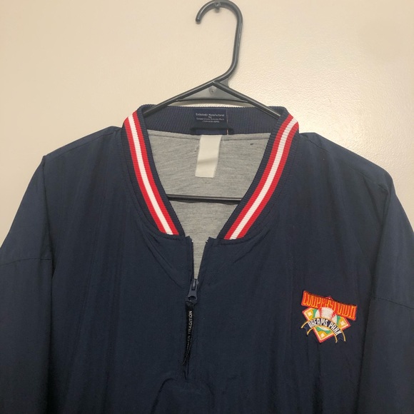 Cooperstown dream park windbreaker blue red large blue jacket blue windbreaker - Picture 2 of 8